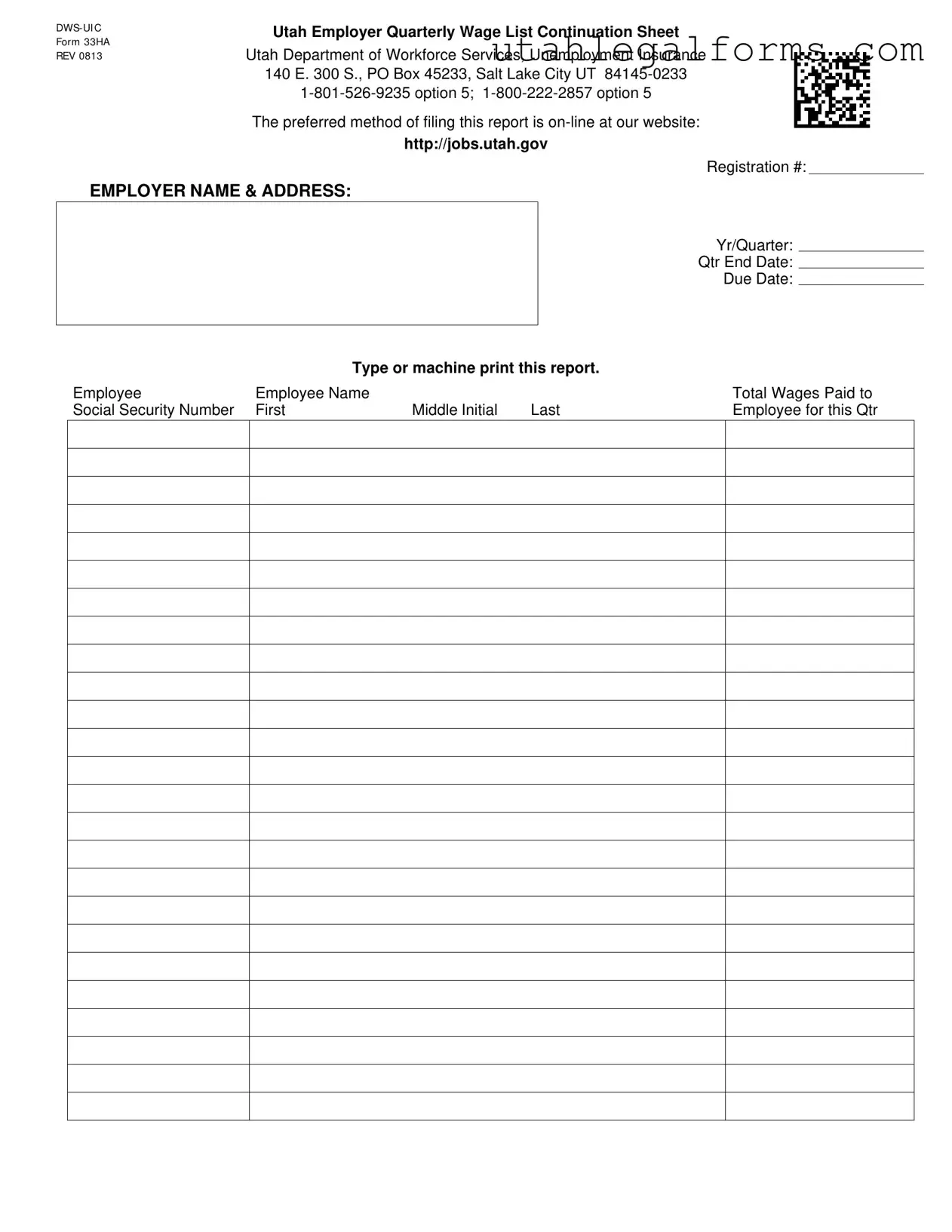Fill a Valid Jobs Utah Gov Template